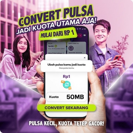 AXIS Bikin Pulsa Sisa Jadi Senjata Internet, Kini Bisa Langsung Convert ke Kuota