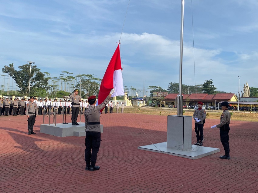 Polres Kubu Raya Teguhkan Komitmen Jaga Kamtibmas dan Nasionalisme